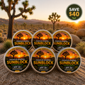 Joshua Tree Sunblock Company Premium Mineral Sunblock Family Pack (6 Pack) – Save $40